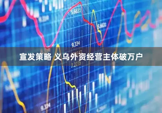 宣发策略 义乌外资经营主体破万户